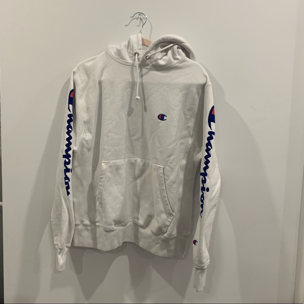 white champion sweater